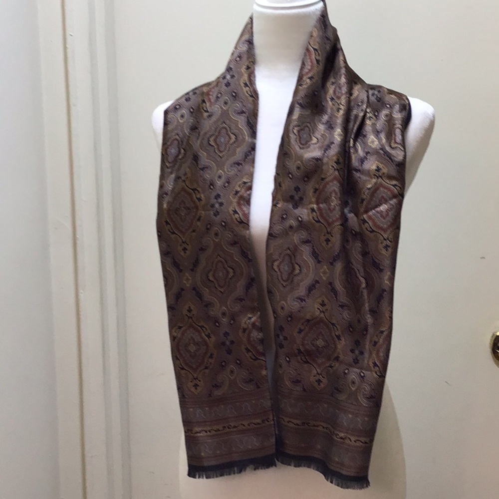 CLUB 7 ECHO BROWN FLORAL SCARF